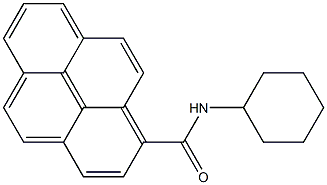 N-Cyclohexylpyrene-1-carboxamide Struktur