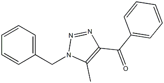 4-Benzoyl-5-methyl-1-(benzyl)-1H-1,2,3-triazole Struktur