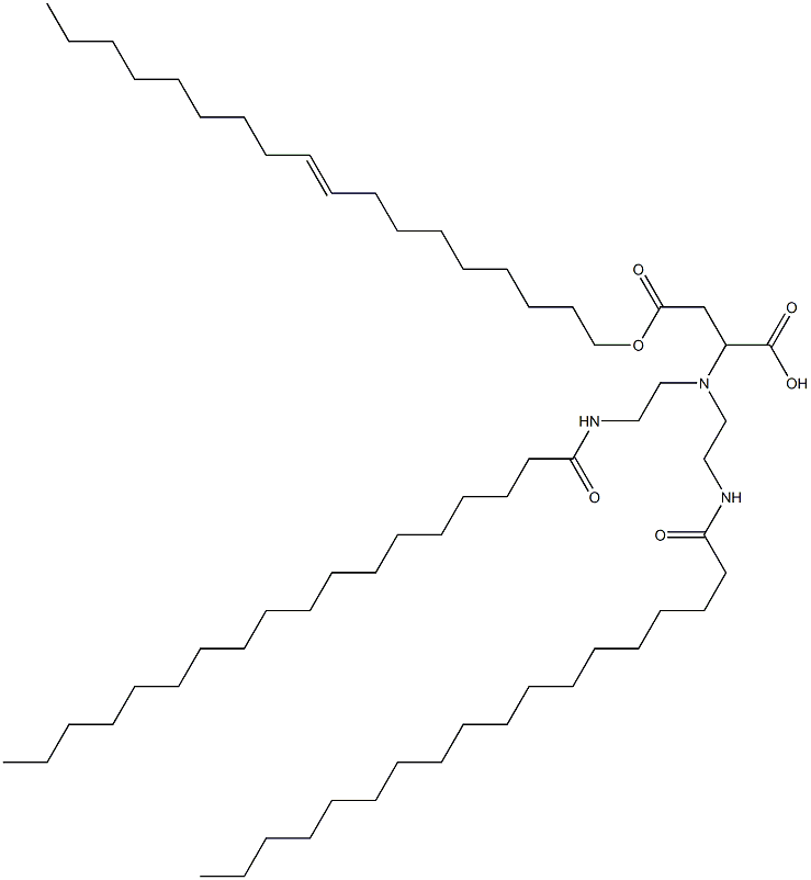 2-[Bis[2-(stearoylamino)ethyl]amino]succinic acid 4-(9-octadecenyl) ester Struktur