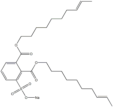 3-(Sodiosulfo)phthalic acid di(8-decenyl) ester Struktur