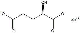 [R,(+)]-2-Hydroxypentanedioic acid zinc salt Struktur