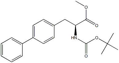 N-(tert-Butoxycarbonyl)-4-phenylphenylalanine methyl ester Struktur