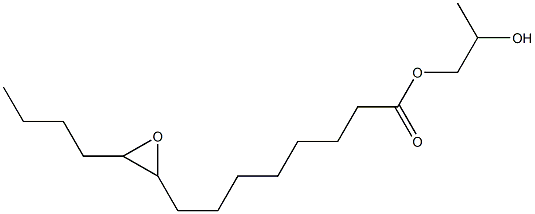 9,10-Epoxytetradecanoic acid 2-hydroxypropyl ester Struktur