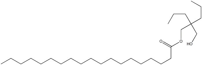 Nonadecanoic acid 2-(hydroxymethyl)-2-propylpentyl ester Struktur