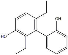 2,6-Diethyl-1,1'-biphenyl-2',3-diol Struktur