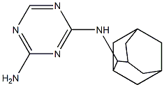 2-(2-Adamantylamino)-4-amino-1,3,5-triazine Struktur