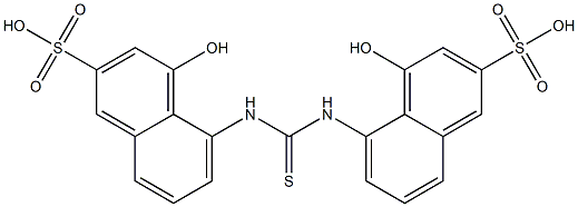 5,5'-Thioureylenebis(4-hydroxy-2-naphthalenesulfonic acid) Struktur