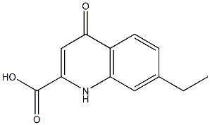 7-Ethyl-1,4-dihydro-4-oxoquinoline-2-carboxylic acid Struktur