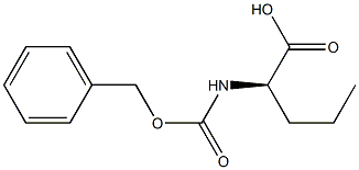 (2R)-2-(Benzyloxycarbonylamino)pentanoic acid Struktur