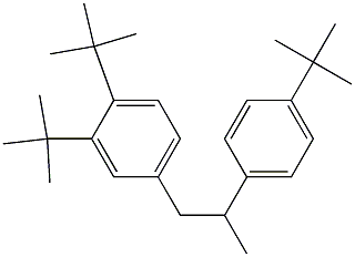 1-(3,4-Di-tert-butylphenyl)-2-(4-tert-butylphenyl)propane Struktur