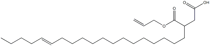 3-(14-Nonadecenyl)succinic acid 1-hydrogen 4-allyl ester Struktur