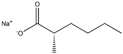 [S,(+)]-2-Methylhexanoic acid sodium salt Struktur