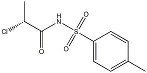 [R,(+)]-2-Chloro-N-(p-tolylsulfonyl)propionamide Struktur