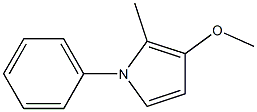 2-Methyl-1-phenyl-3-(methyloxy)-1H-pyrrole Struktur