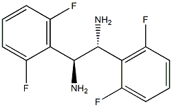 (1R,2S)-1,2-Bis(2,6-difluorophenyl)ethane-1,2-diamine Struktur