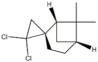 (1S,2R,5R)-2',2'-Dichloro-6,6-dimethylspiro[bicyclo[3.1.1]heptane-2,1'-cyclopropane] Struktur