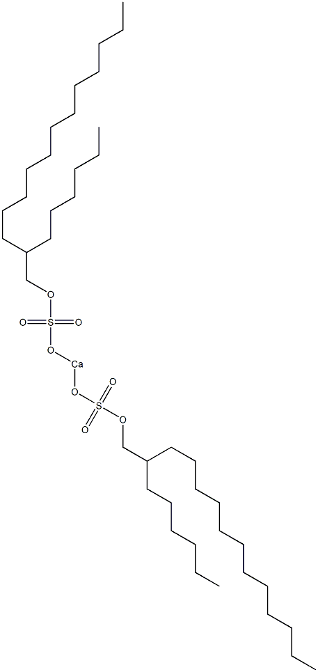 Bis(2-hexyltetradecyloxysulfonyloxy)calcium Struktur