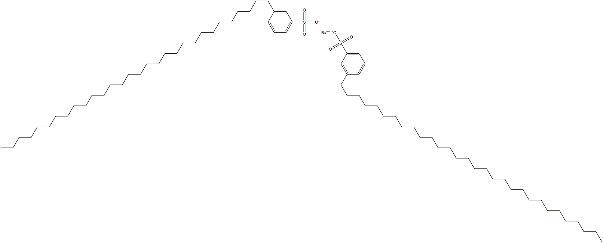 Bis(3-triacontylbenzenesulfonic acid)barium salt Struktur