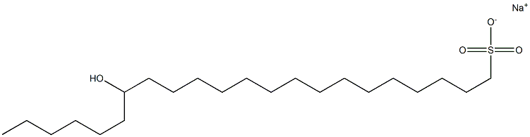 16-Hydroxydocosane-1-sulfonic acid sodium salt Struktur