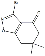 3-Bromo-4,5,6,7-tetrahydro-6,6-dimethyl-1,2-benzisoxazol-4-one Struktur