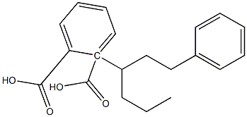 (-)-Phthalic acid hydrogen 1-[(R)-1-phenethylbutyl] ester Struktur