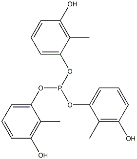 Phosphorous acid tri(3-hydroxy-2-methylphenyl) ester Struktur