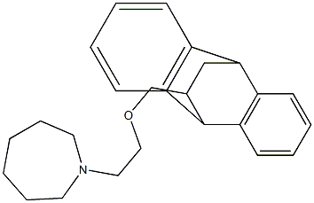 1-[2-[(9,10-Dihydro-9,10-ethanoanthracen-11-yl)methoxy]ethyl]hexahydro-1H-azepine Struktur