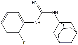 1-(1-Adamantyl)-3-(2-fluorophenyl)guanidine Struktur