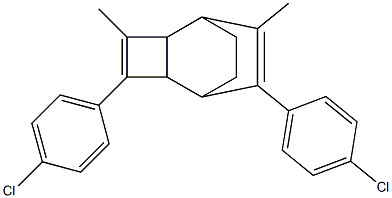 3,8-Bis(4-chlorophenyl)-4,7-dimethyltricyclo[4.2.2.02,5]deca-3,7-diene Struktur