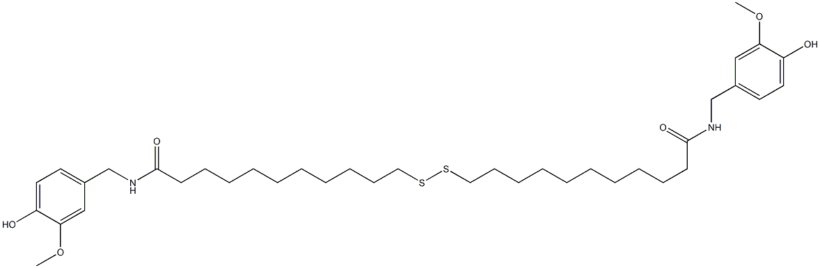 11,11'-Dithiobis[N-(4-hydroxy-3-methoxybenzyl)undecanamide] Struktur