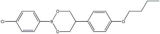 2-(4-Chlorophenyl)-5-(4-butoxyphenyl)-1,3,2-dioxaborinane Struktur