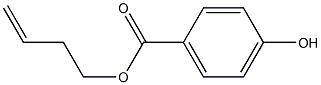 4-Hydroxybenzoic acid 3-butenyl ester Struktur