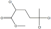 2,5,5-Trichlorohexanoic acid methyl ester Struktur