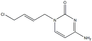 1-[(E)-4-Chloro-2-butenyl]cytosine Struktur