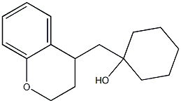 1-[(3,4-Dihydro-2H-1-benzopyran)-4-ylmethyl]cyclohexan-1-ol Struktur