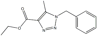 5-Methyl-1-(benzyl)-1H-1,2,3-triazole-4-carboxylic acid ethyl ester Struktur