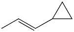 1-[(E)-1-Propenyl]cyclopropane Struktur