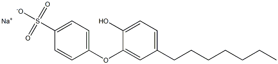 2'-Hydroxy-5'-heptyl[oxybisbenzene]-4-sulfonic acid sodium salt Struktur