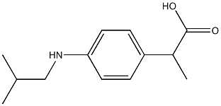 2-[4-(Isobutylamino)phenyl]propionic acid Struktur