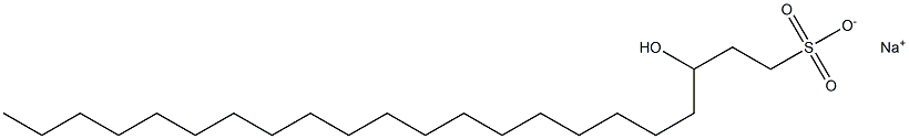 3-Hydroxy-1-docosanesulfonic acid sodium salt Struktur