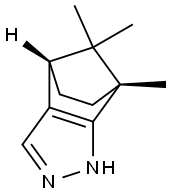 (1R,7S)-1,10,10-Trimethyl-3,4-diazatricyclo[5.2.1.02,6]decane-2(6),4-diene Struktur