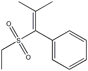 1-Ethylsulfonyl-2-methyl-1-phenyl-1-propene Struktur