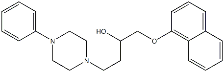 1-(1-Naphthalenyloxymethyl)-3-(4-phenyl-1-piperazinyl)-1-propanol Struktur