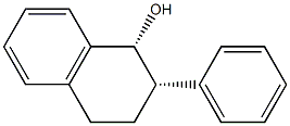 (1R,2S)-2-Phenyl-1,2,3,4-tetrahydro-1-naphthol Struktur