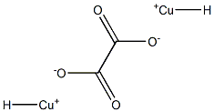 Oxalic acid hydrogen copper(I) salt Struktur