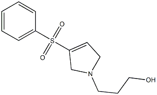 1-(3-Hydroxypropyl)-2,5-dihydro-3-phenylsulfonyl-1H-pyrrole Struktur