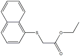 (1-Naphtylthio)acetic acid ethyl ester Struktur