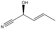 [S,(+)]-2-Hydroxy-3-pentenenitrile Struktur