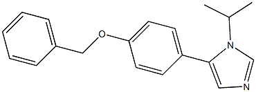 1-Isopropyl-5-(4-benzyloxyphenyl)-1H-imidazole Struktur