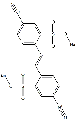 2,2'-Di(sodiosulfo)stilbene-4,4'-bis(diazonium) Struktur